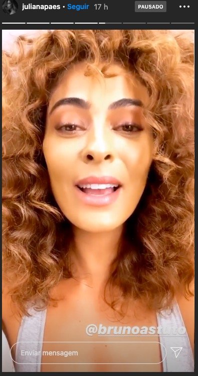 Juliana Paes fala em seu instagram