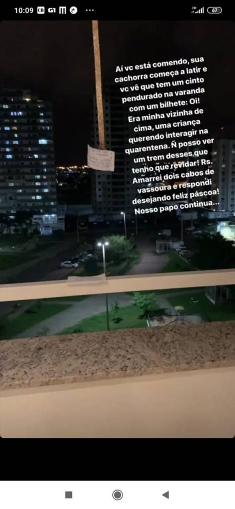 As conversas entre as meninas começou com a pandemia