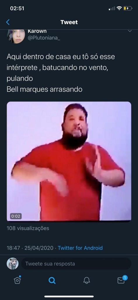 Roberto Carlos intérprete de Libras