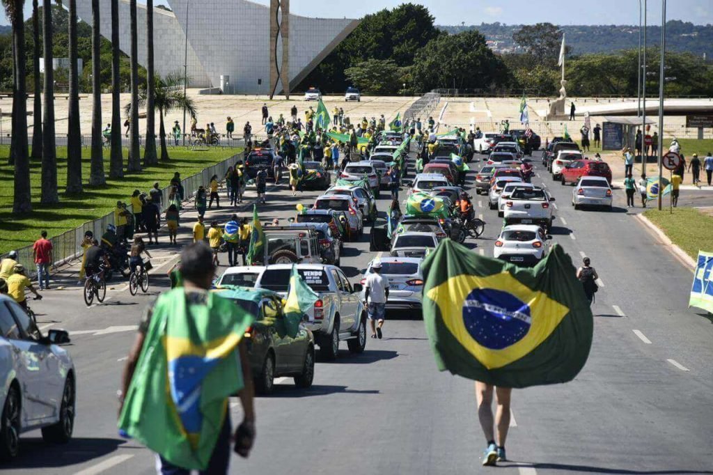 manifestação pró-Bolsonaro