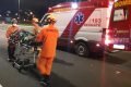 Bombeiros socorrem vírima de atropelamento no Eixão Sul