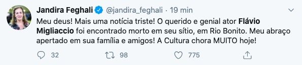celebridades prestam homenagens ao ator Flávio Migliaccio