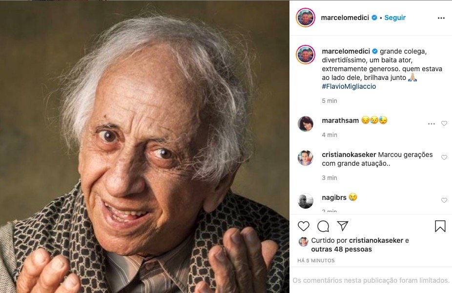 celebridades prestam homenagens ao ator Flávio Migliaccio