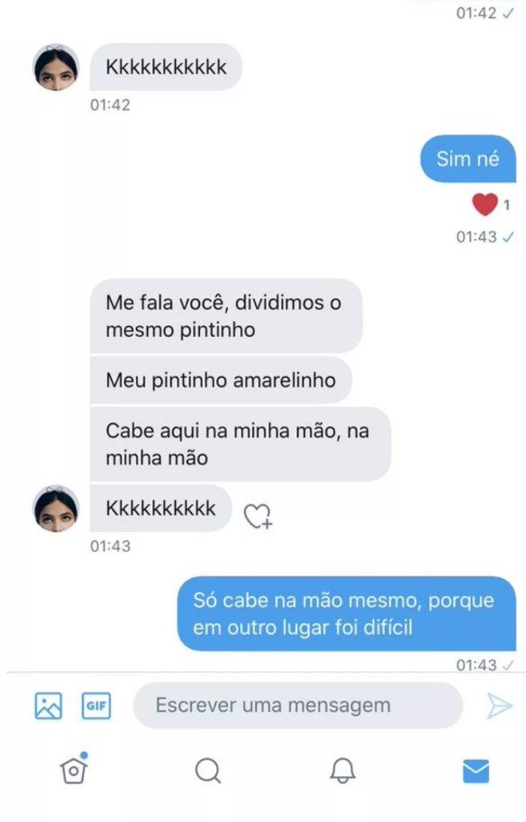 Suposta conversa de Bruna Marquezine com Flayslane