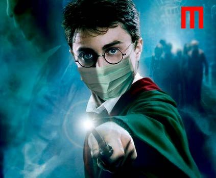 Harry Potter de máscara