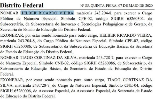 Nomeação de Helber Vieira