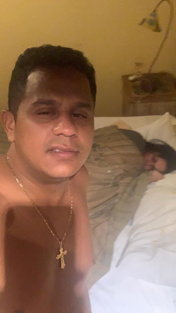 foto postada pelo homem nas redes sociais. Ele agrediu a mulher após dopá-la
