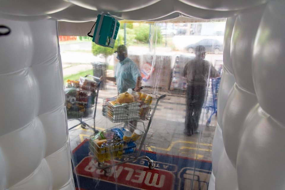 Túnel de ozônio em mercado do DF