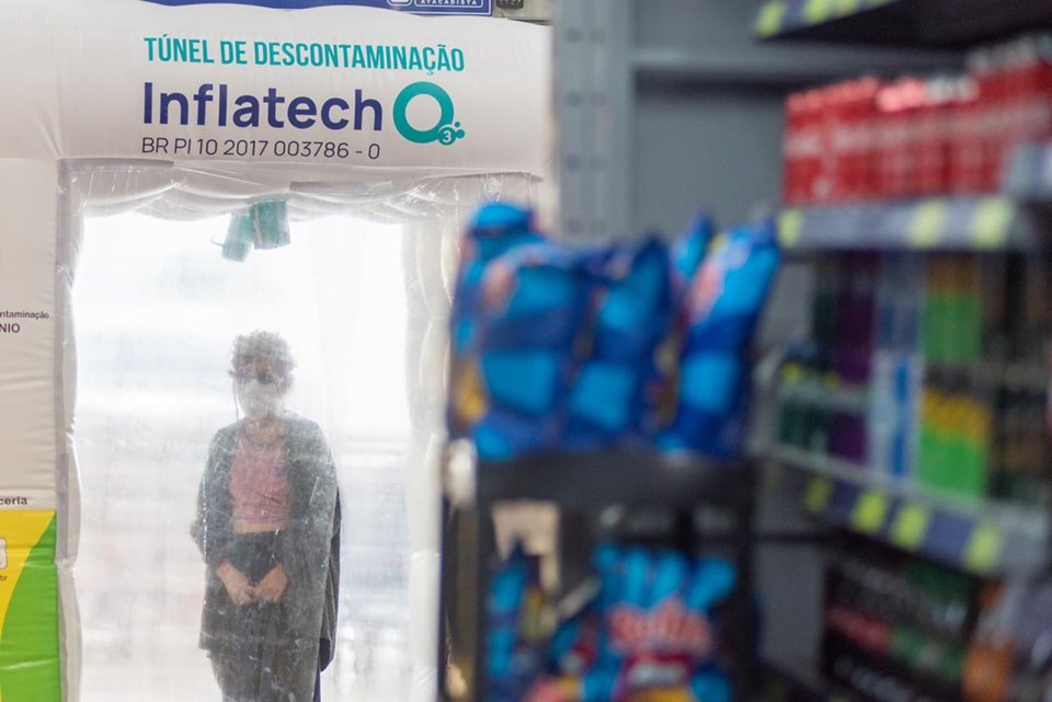 Túnel de ozônio em mercado do DF