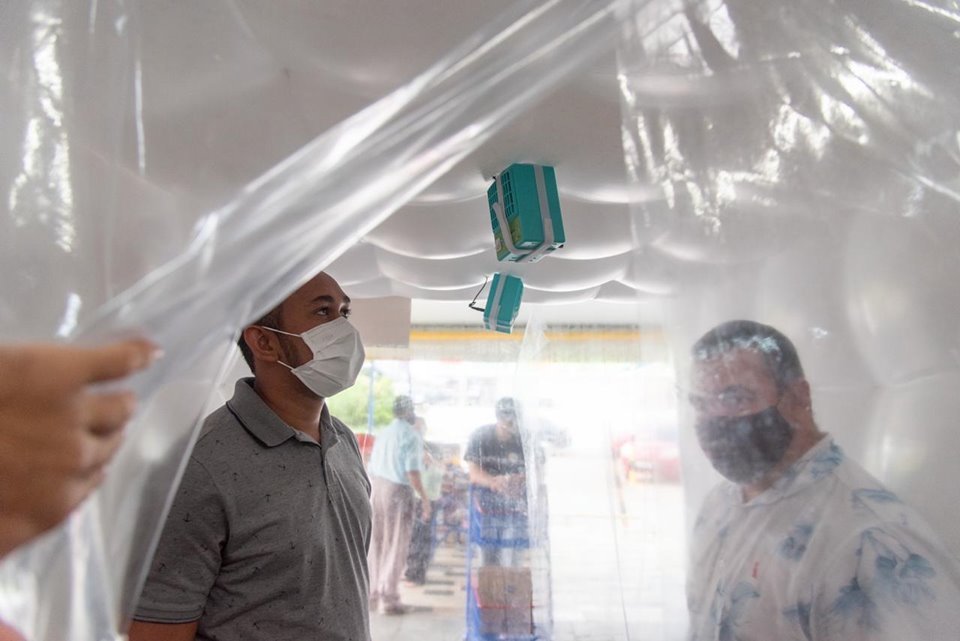Túnel de ozônio em mercado do DF