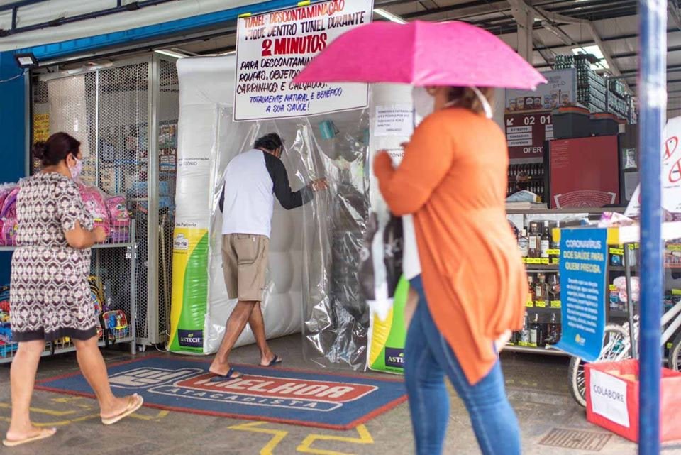 Túnel de ozônio em mercado do DF