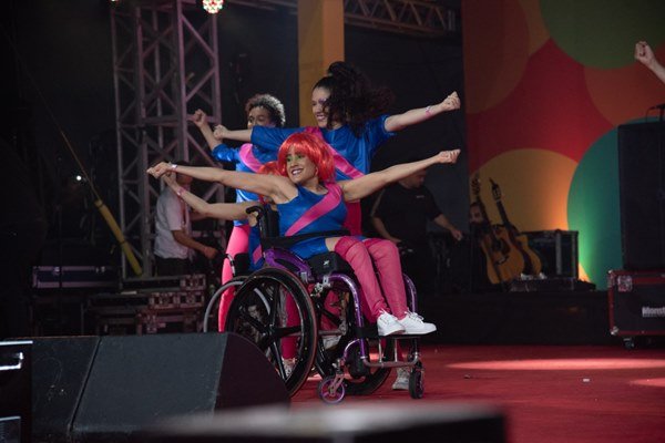 Street Cadeirante no Carnaval no Parque