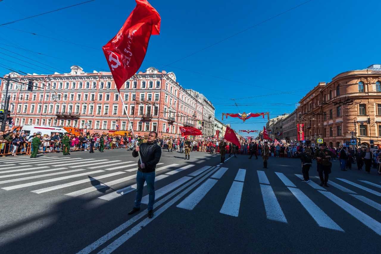Desfile do Dia Da Vitória na Praça Vermelha em Moscou na Russia