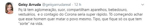 Geisy Arruda no Twitter
