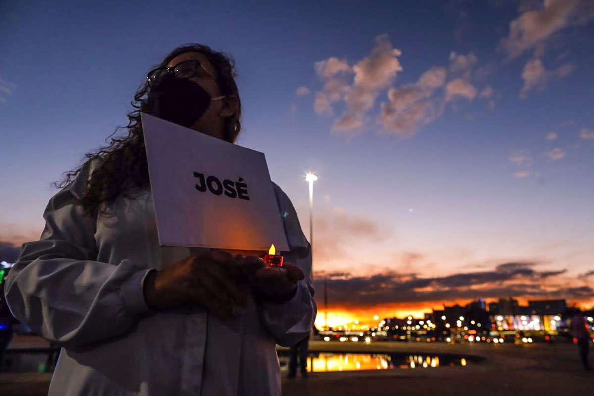 Protesto enfermeiros em Brasília