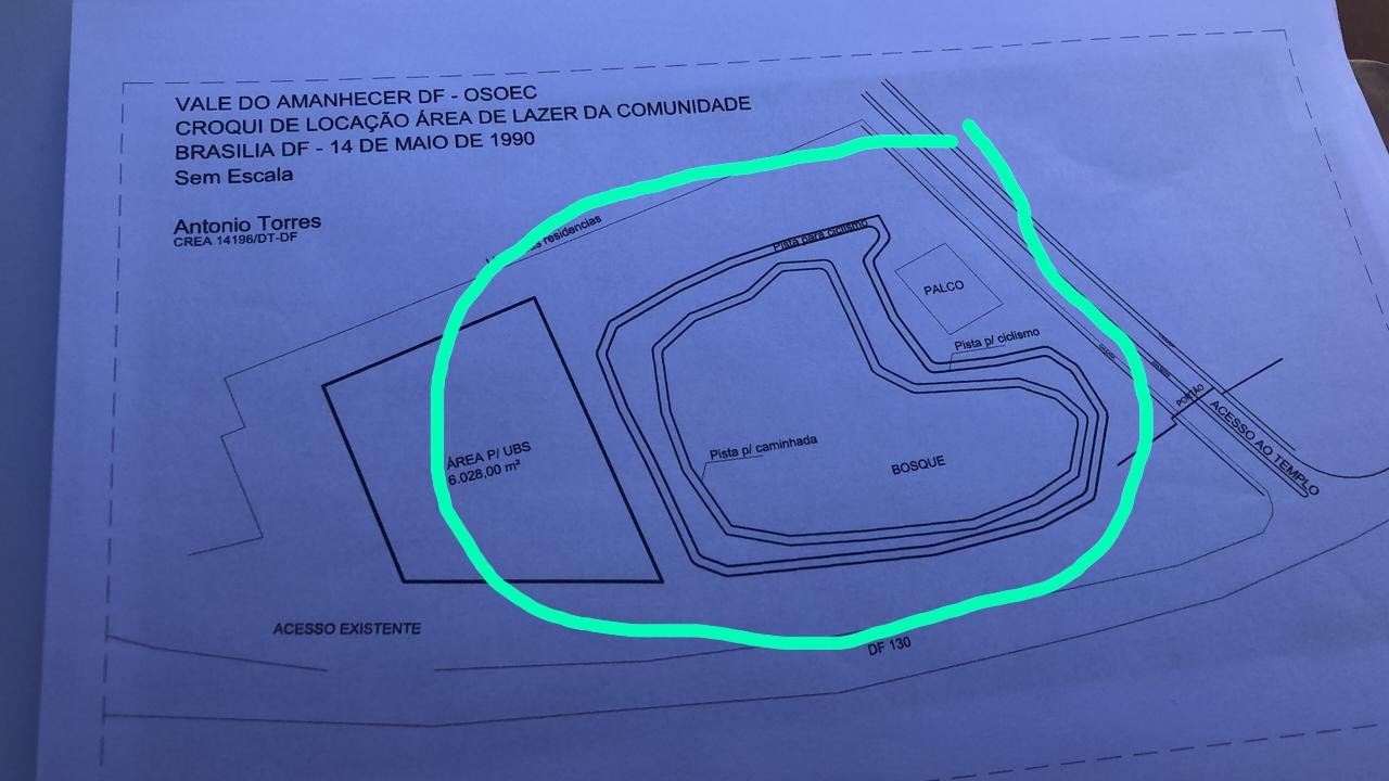 Cróqui de obra no Vale do Amanhecer