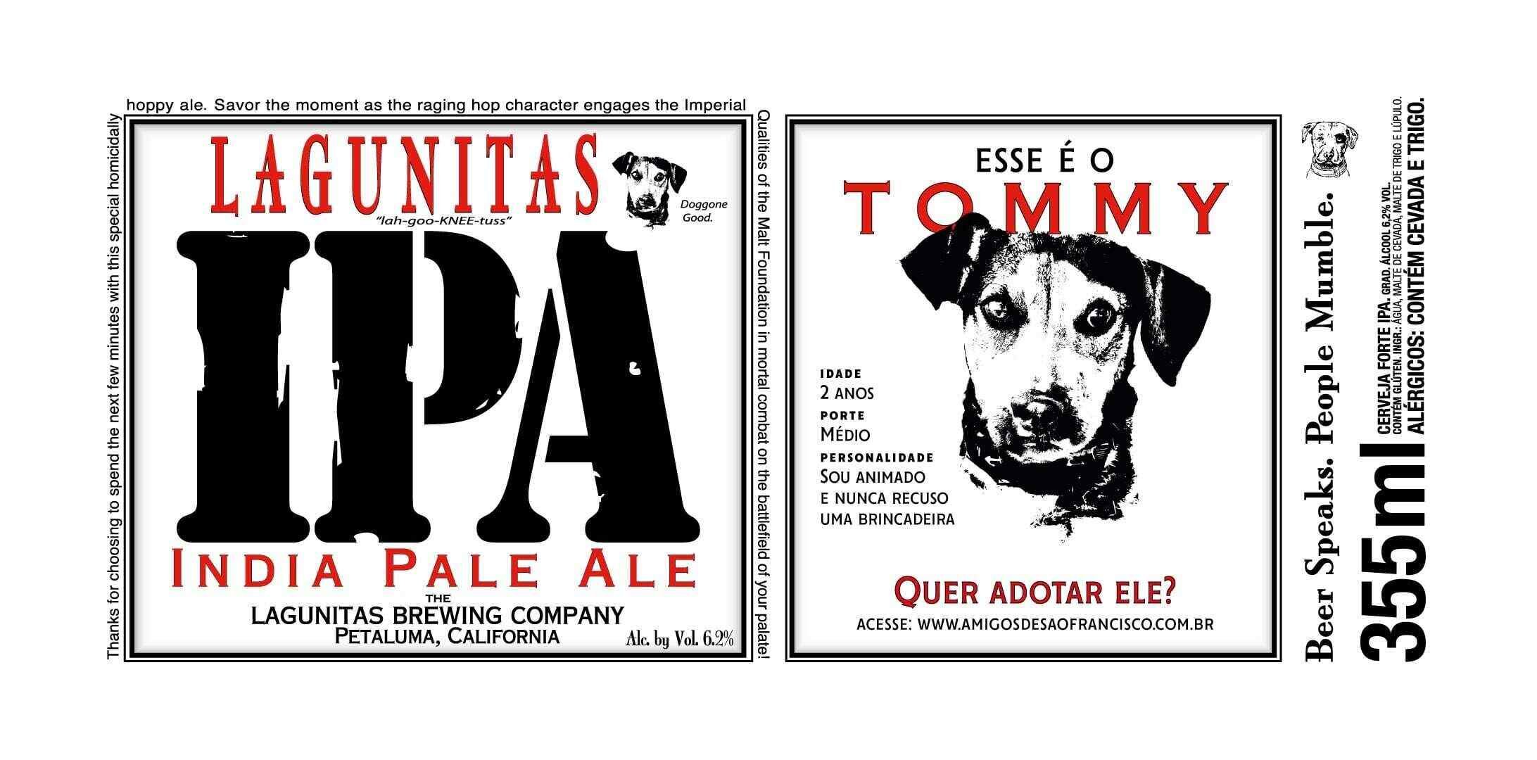 Cervejaria coloca cães abandonados em rótulos para incentivar a adoção
