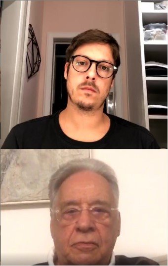 Porchat conversando com FHV