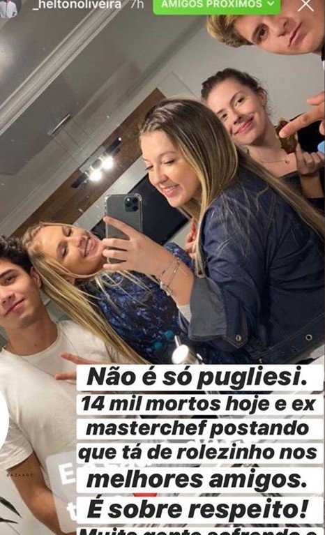 Helton fura quarentena