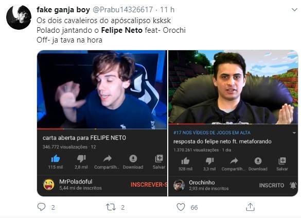 Polado e Felipe Neto