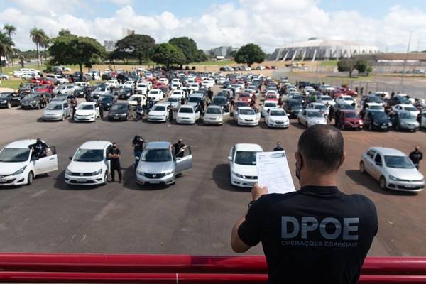 Protesto de policiais penais