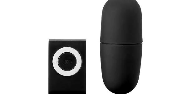 Capsula vibratória anal preta