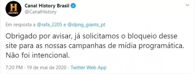 Publicação de empresa contra Jornal da cidade online