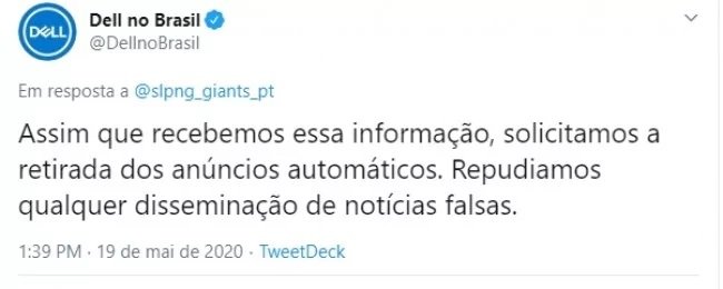 Publicação de empresa contra Jornal da cidade online