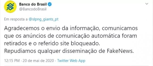 Publicação de empresa contra Jornal da cidade online