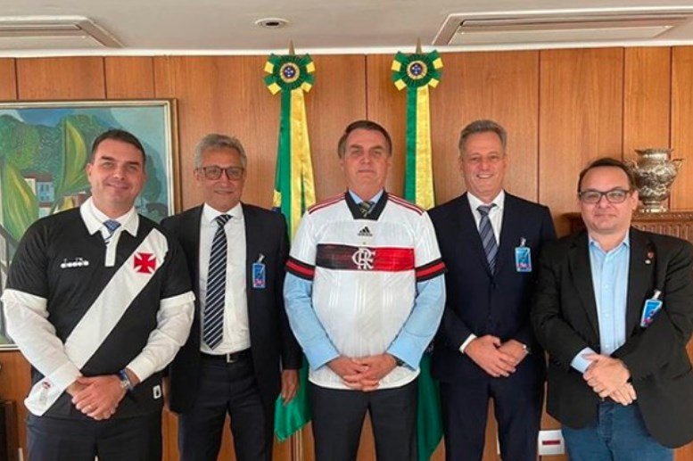 Campello e Landim com Bolsonaro