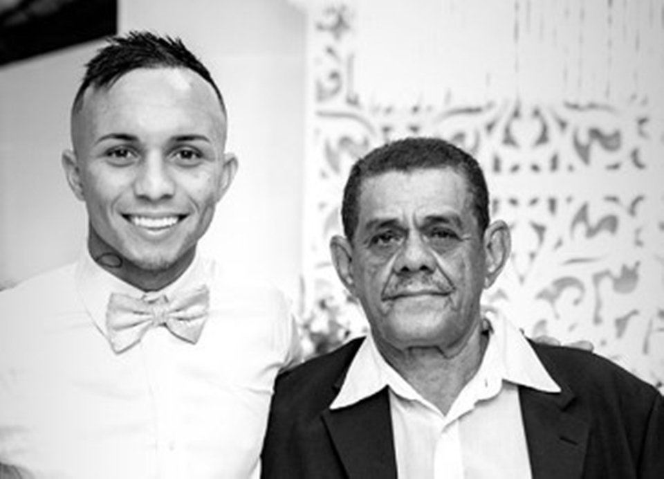 Everton Cebolinha e o avô