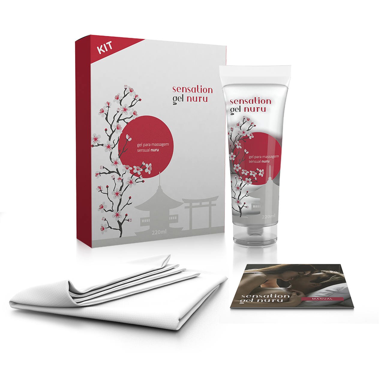 Gel lubrificante para massagem Nuru