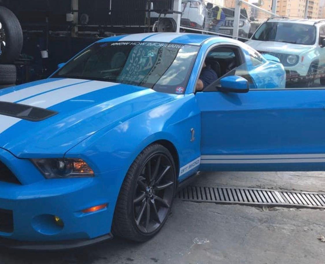 Mustang azul