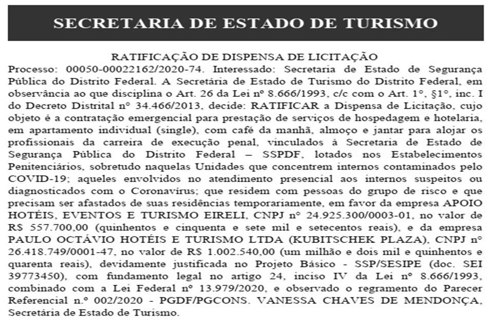 Extrato DODF 27/05/2020