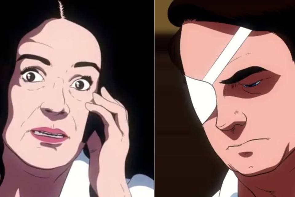 Regina Duarte e Bolsonaro animação