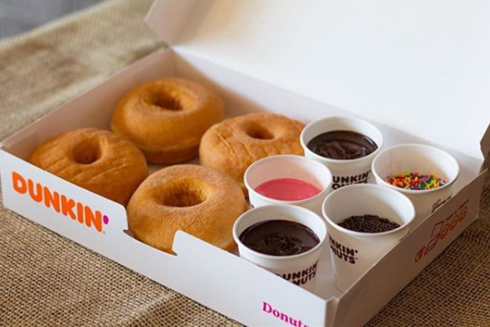 Caixa para montar donuts, Dunkin' Donuts