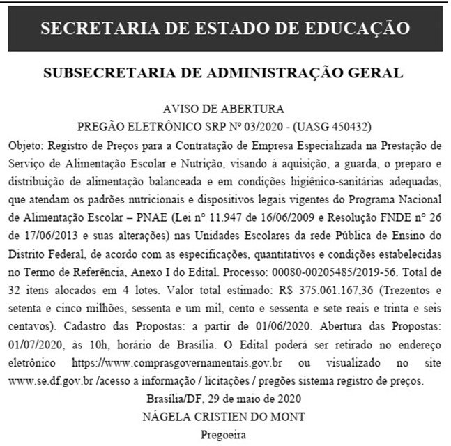 Extrato DODF 01/06/2020