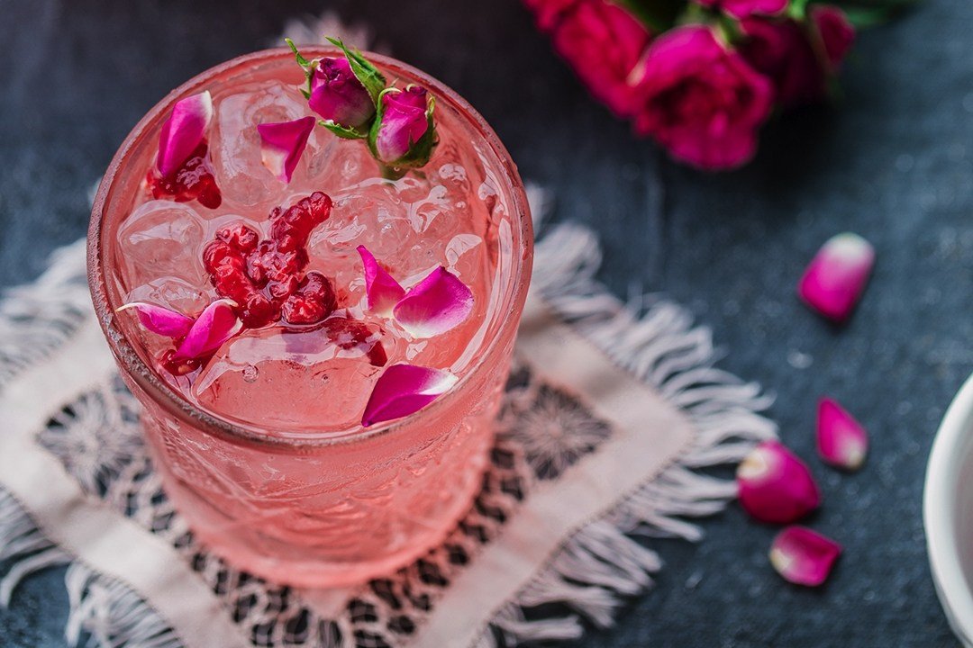 Drinque Raspberry Rosé Punch