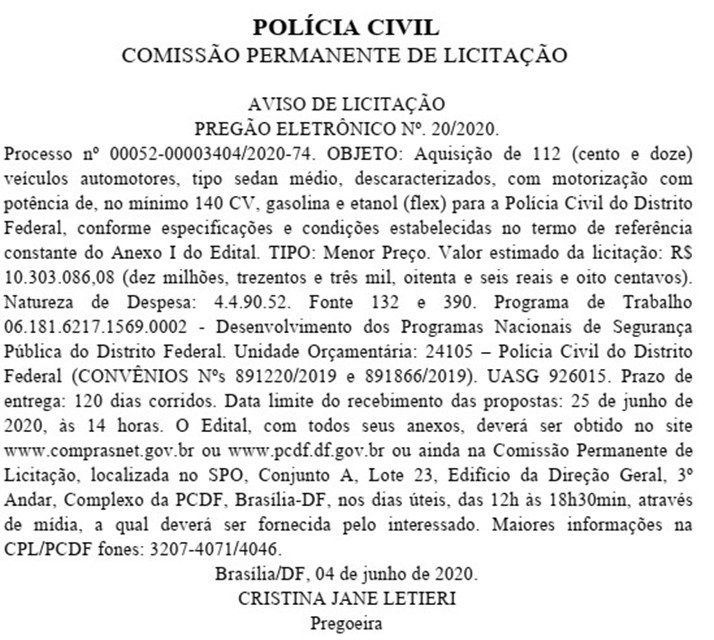 Extrato DODF 05/06/2020