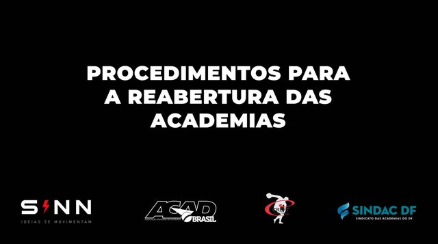 protocolo de reabertura das academias do df