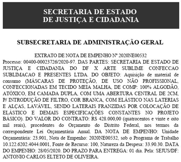 Extrato DODF 03/06/2020