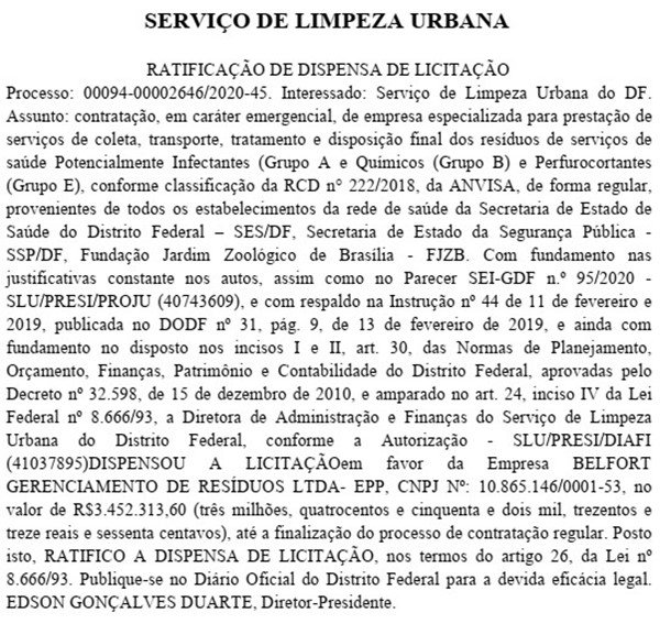 Extrato DODF 05/06/2020