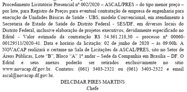 Extrato DODF 12/05/2020