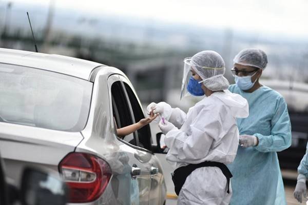 Testagem para coronavírus no DF