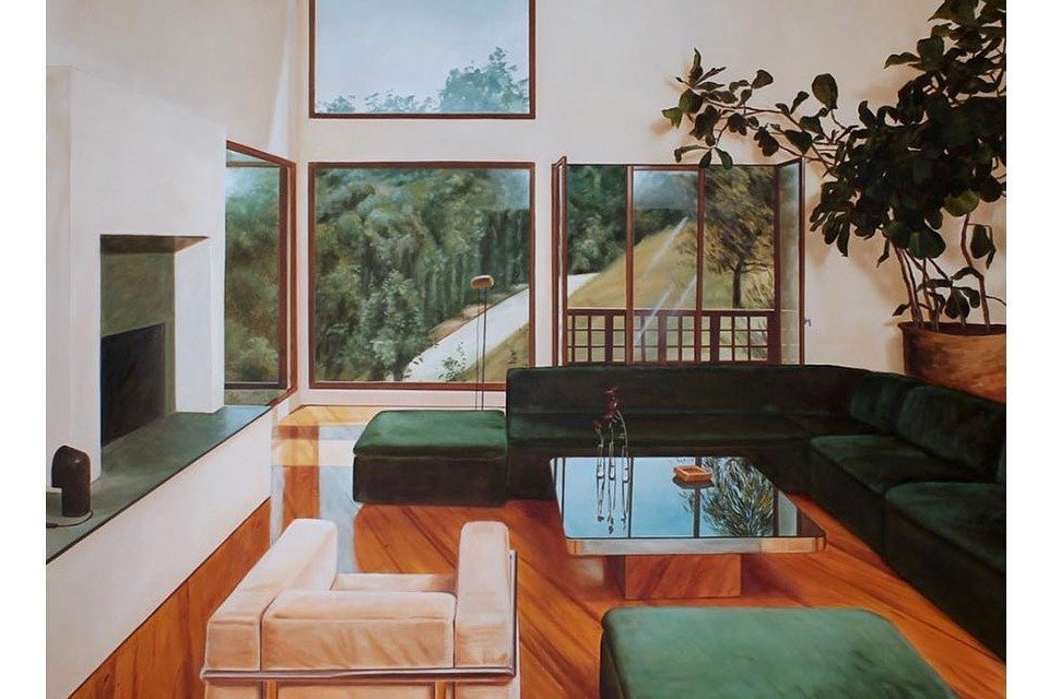 pintura de sala de uma casa