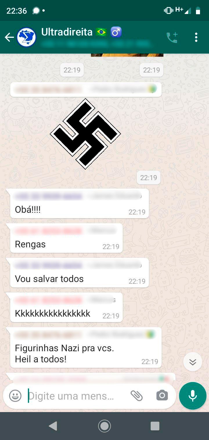 Print grupo de ultradireita e fascista