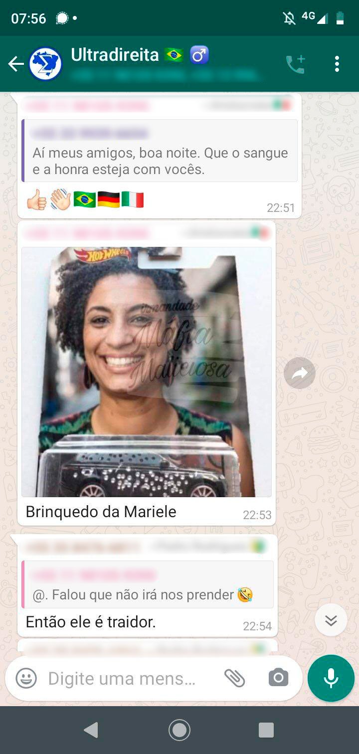 Print grupo de ultradireita e fascista