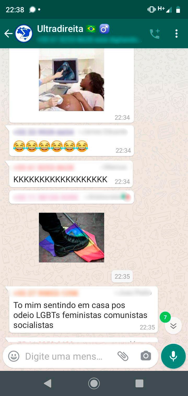 Print grupo de ultradireita e fascista