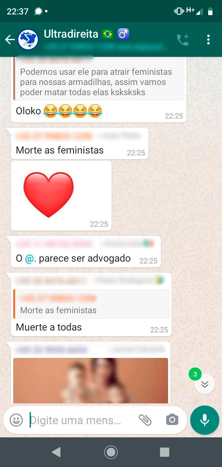 Print grupo de ultradireita e fascista