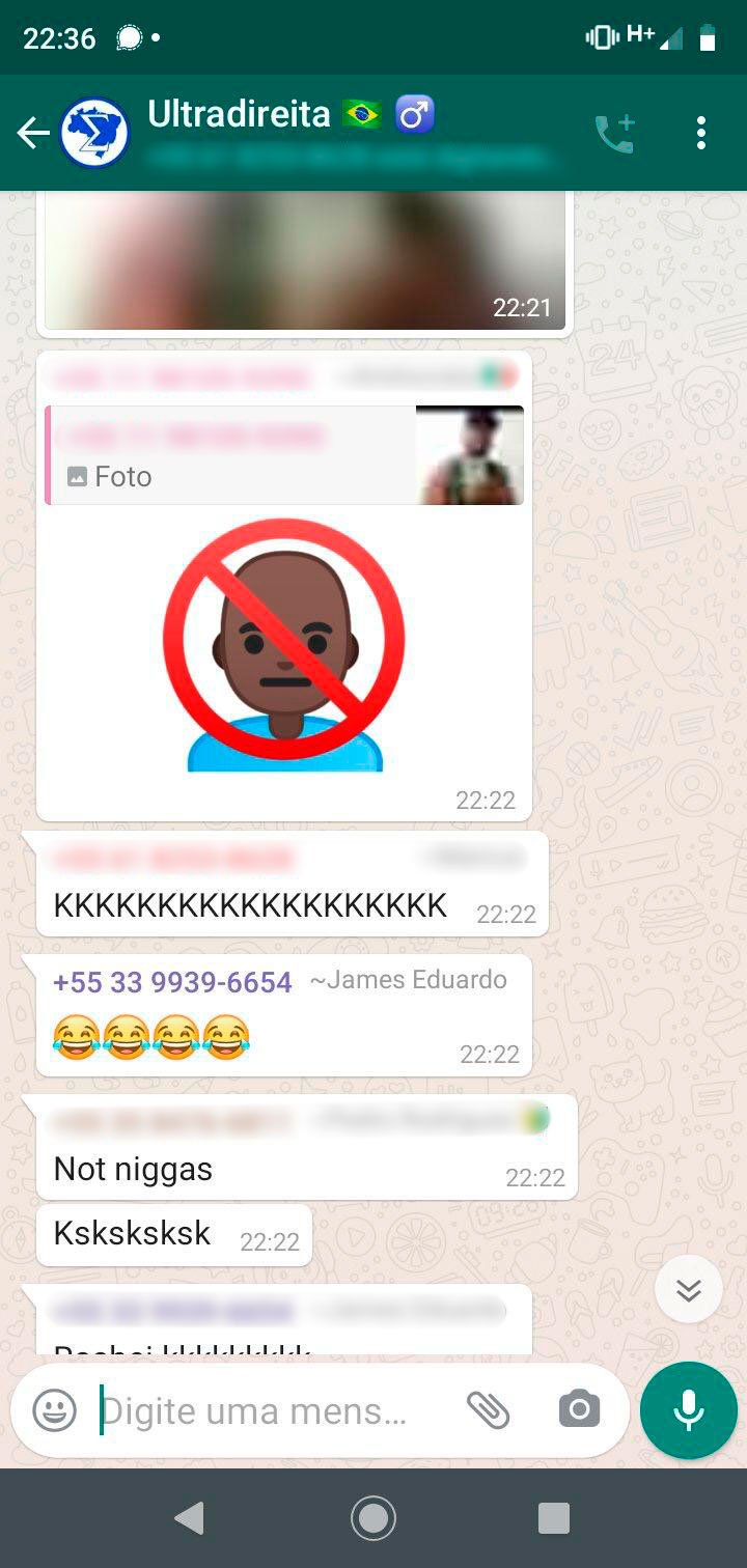 Print grupo de ultradireita e fascista